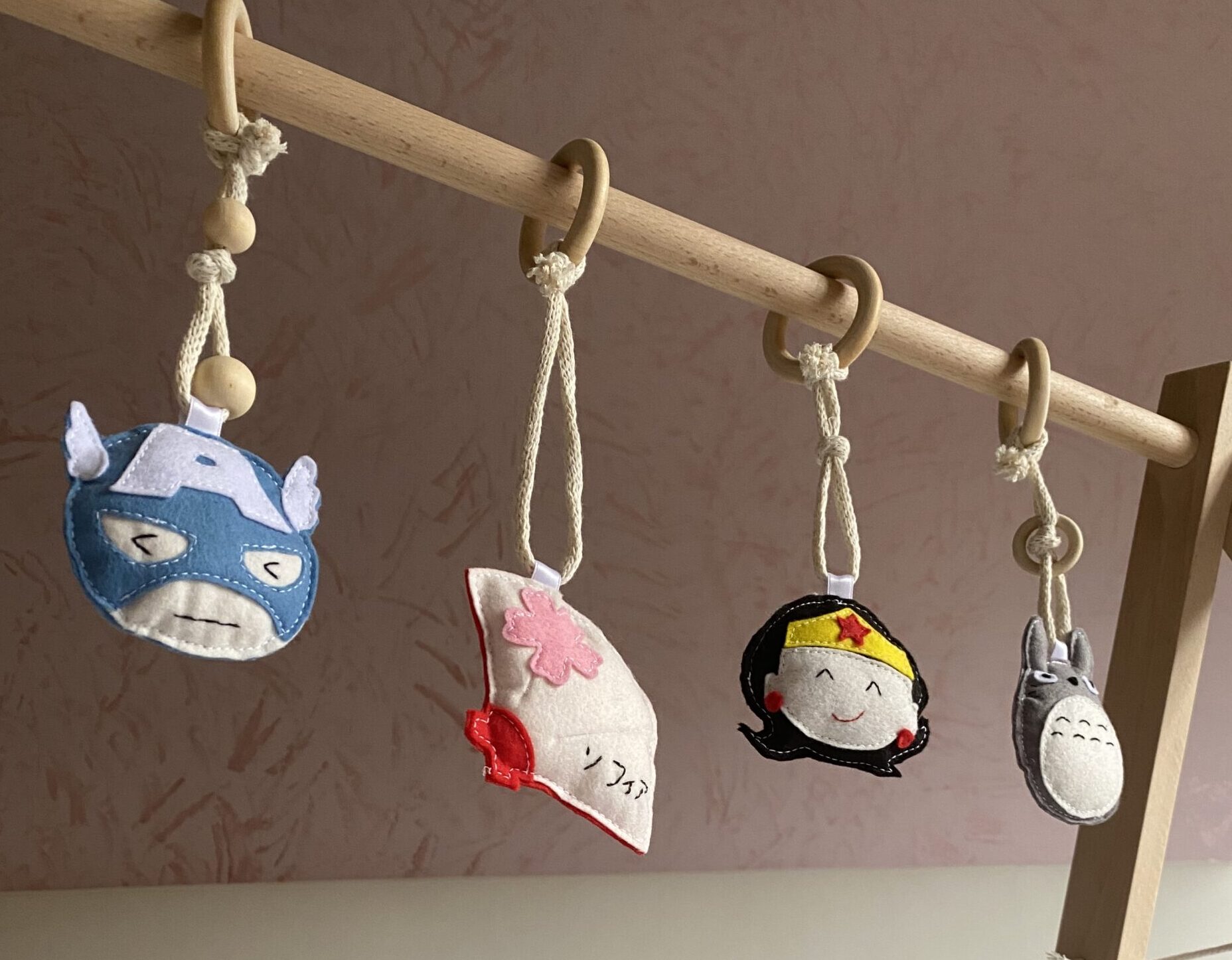 Baby gym charms are now available for purchase