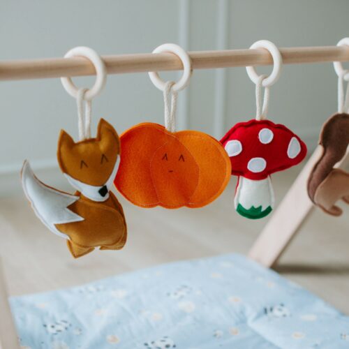 Wooden Baby Play Gym: Fall Series – photo 2