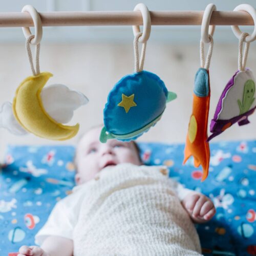 Wooden Baby Play Gym: Space Series – photo 3