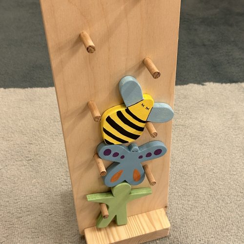 Wooden Clown Drop Musical Toy, Handmade – photo 2