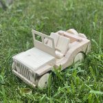 Wooden Jeep Toy, Handmade in Italy – photo 2