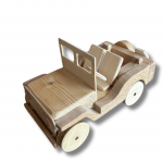 Wooden Jeep Toy, Handmade in Italy